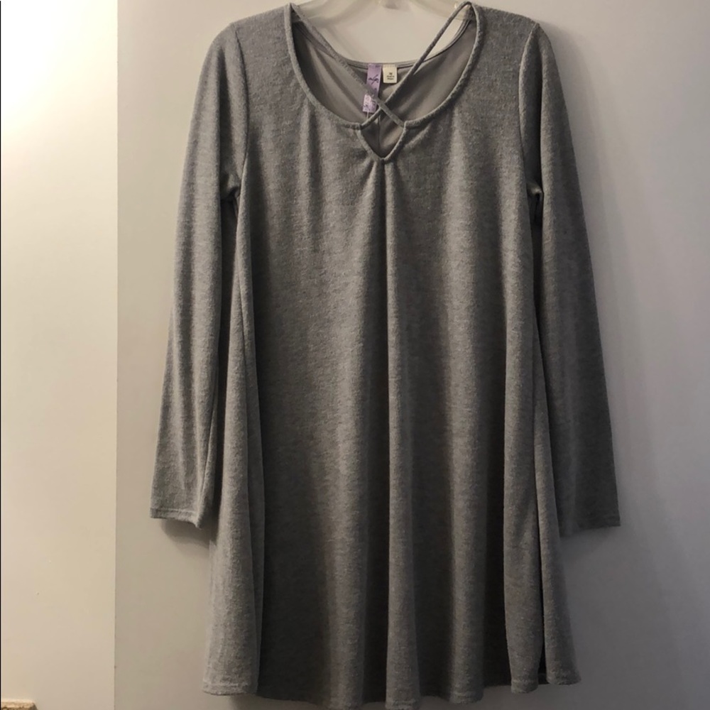 Gray winter dress